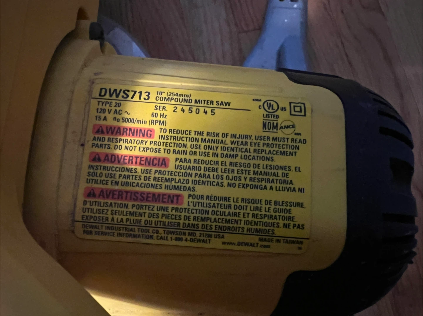DeWalt DWS713 10" Compound Miter Saw - photo 3