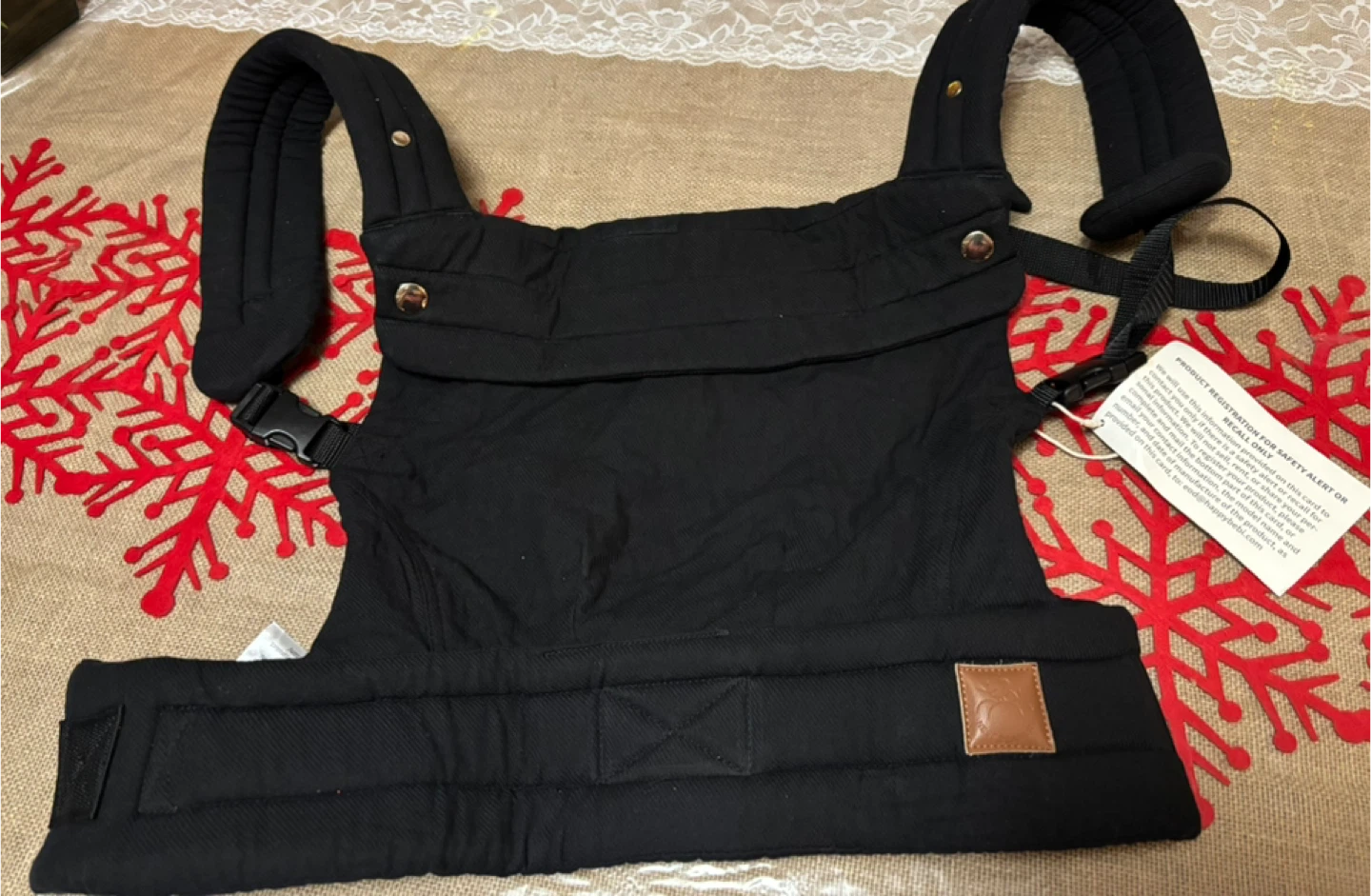 West Place Baby Carrier - Black, Cotton