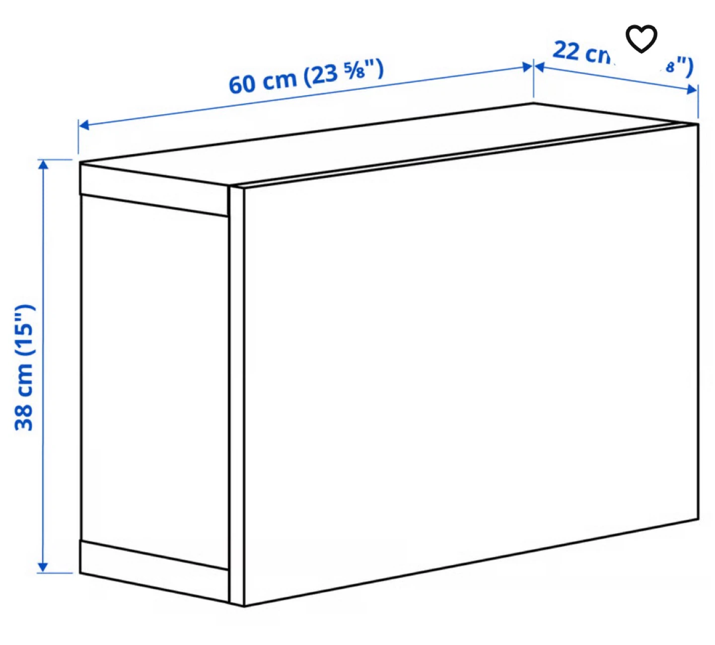 IKEA BEST White Cabinet (60x38x22 cm) - photo 4