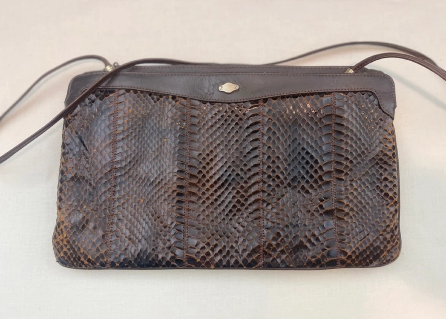 La Belle Montreal Snakeskin Shoulder Bag - photo 2