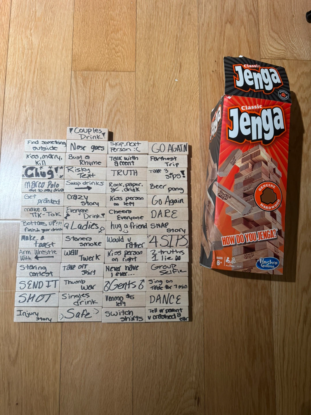 Classic Jenga Drinking Game