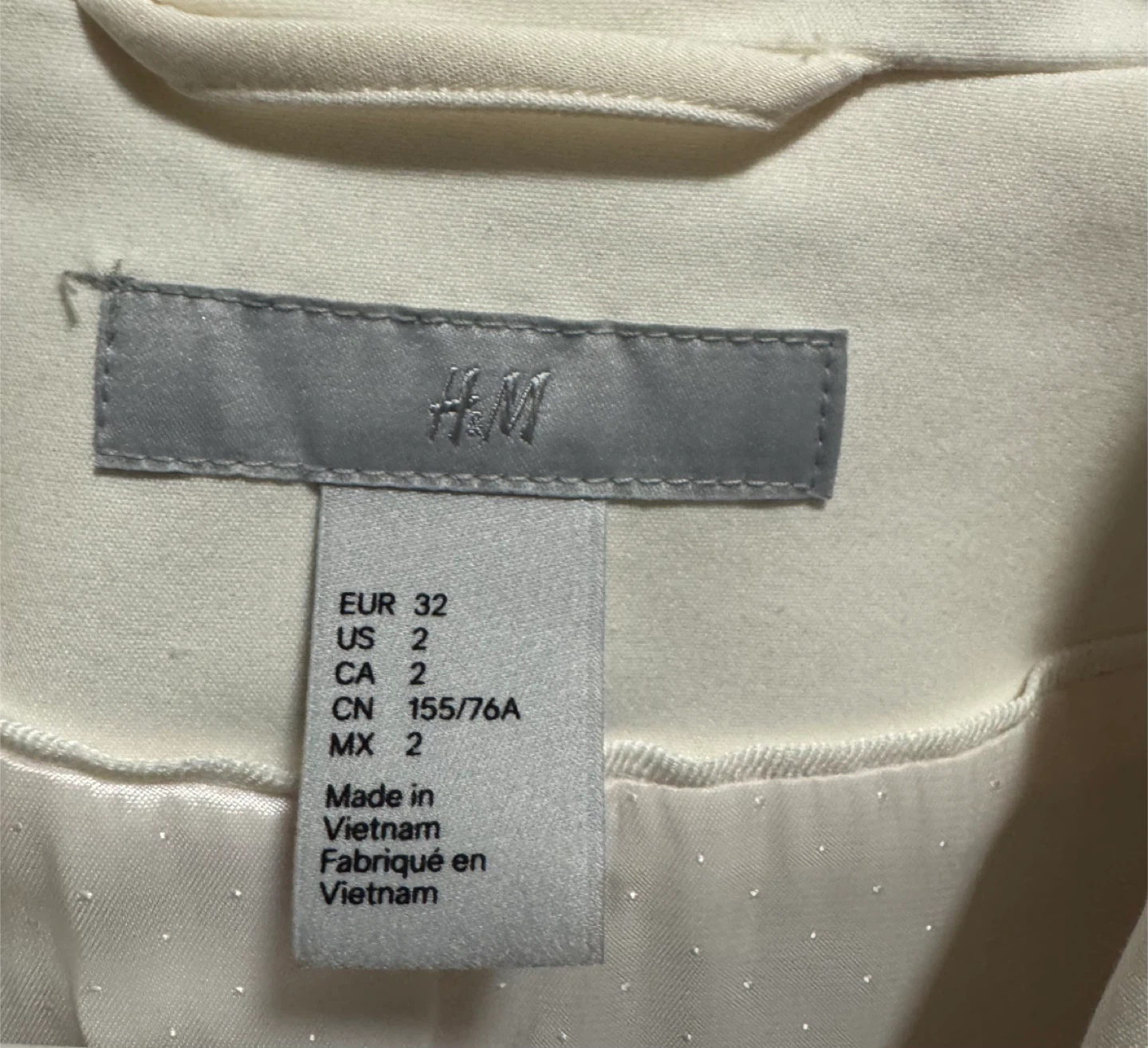H&M White Blazer - Size US 2 - photo 4