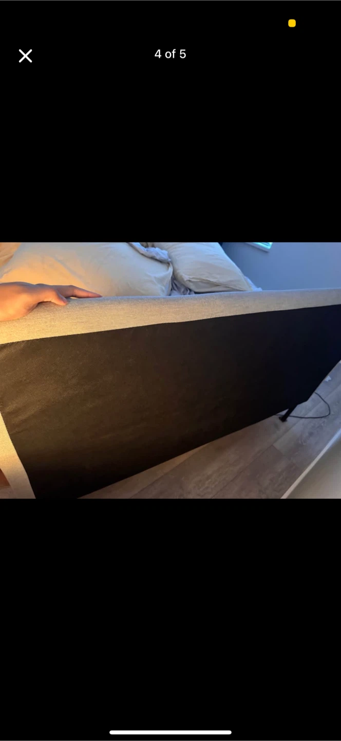 IKEA SLATTUM Queen Bed Frame - Vissle Dark Gray - photo 3
