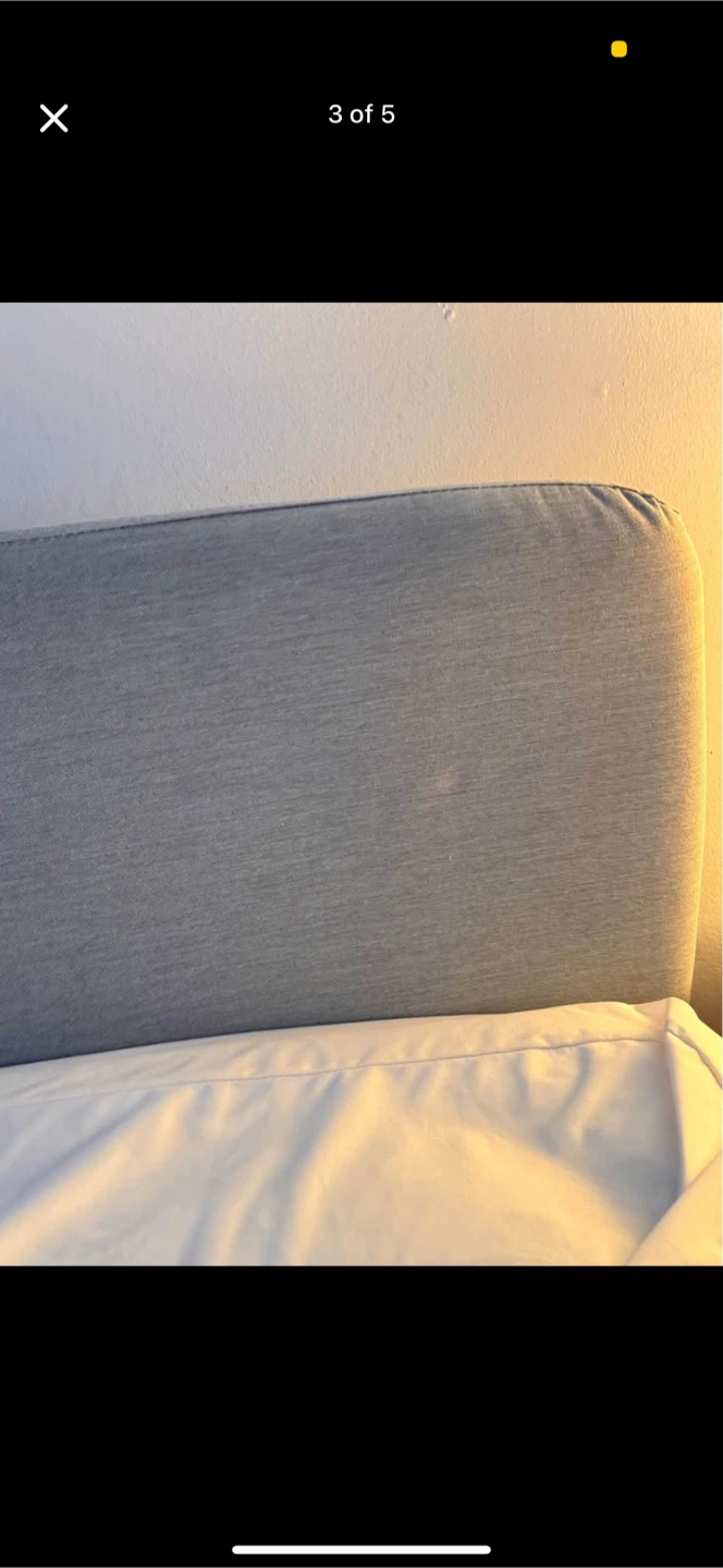 IKEA SLATTUM Queen Bed Frame - Vissle Dark Gray - photo 2