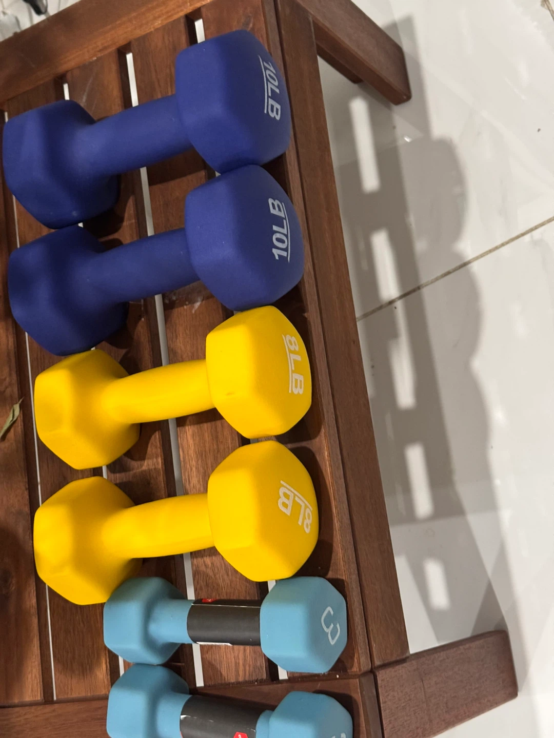 Dumbbell Set - 3lb, 8lb, 10lb - photo 3