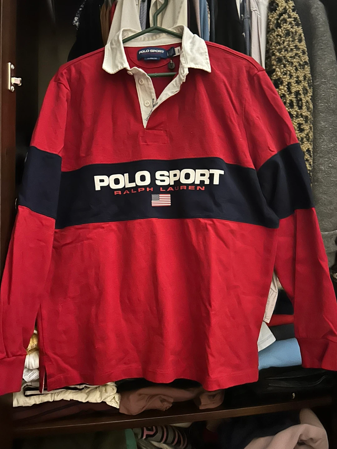 Polo Sport Ralph Lauren Red Rugby Shirt