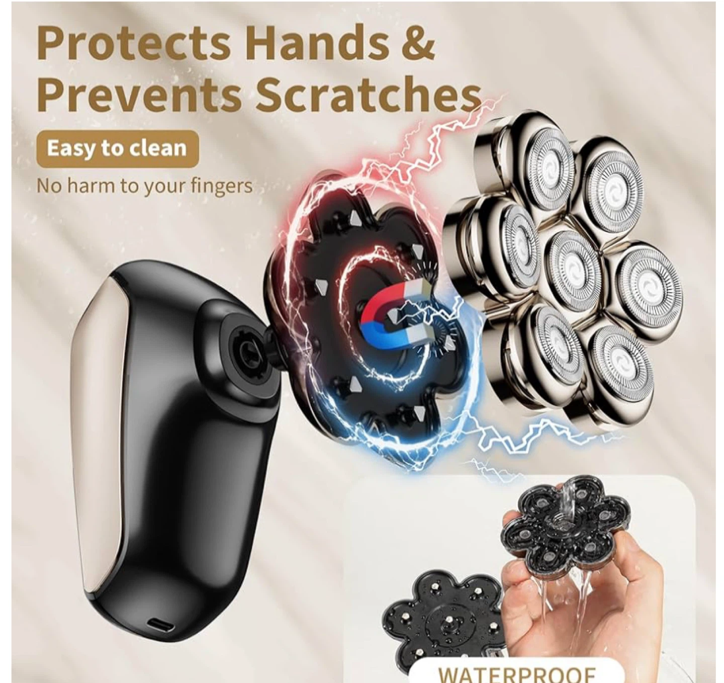 SHPAVVER 5-in-1 Electric Head Shaver Grooming Kit - photo 2
