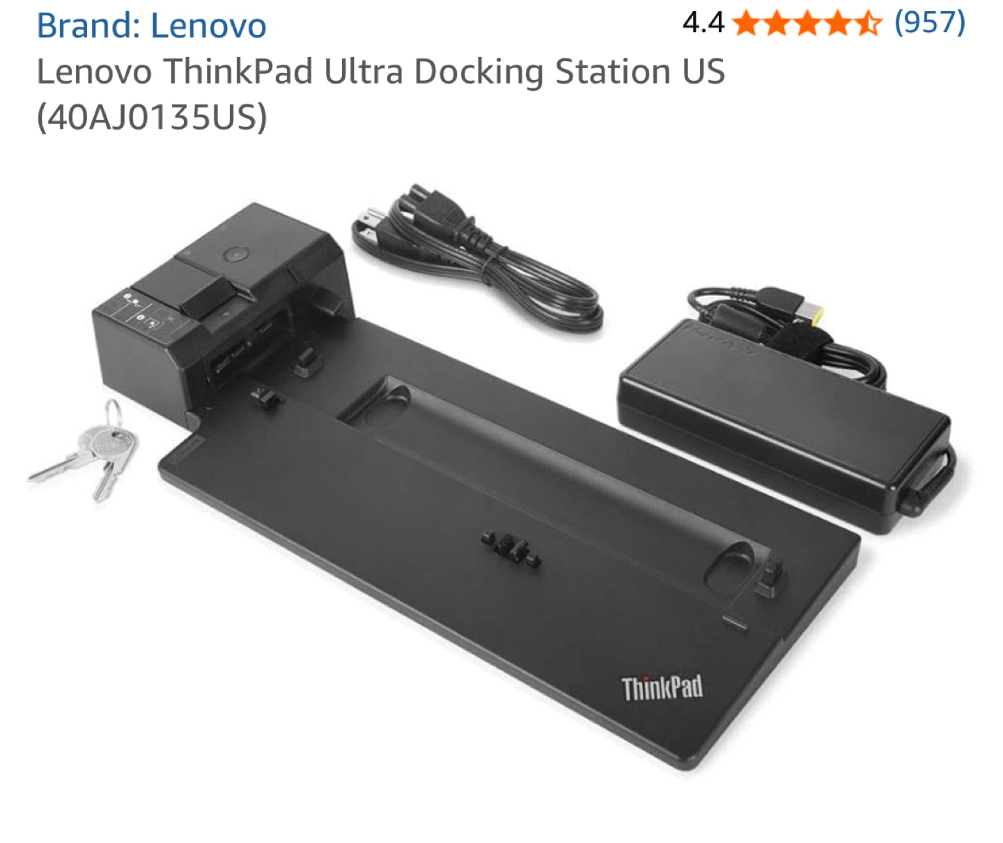 Lenovo ThinkPad Ultra Docking Station (40AJ0135US)