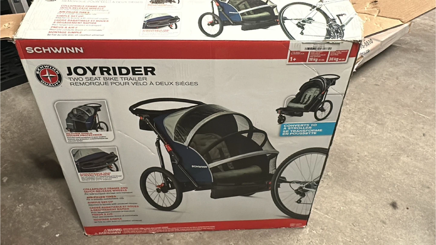 Schwinn Joyrider Two Seat Bike Trailer