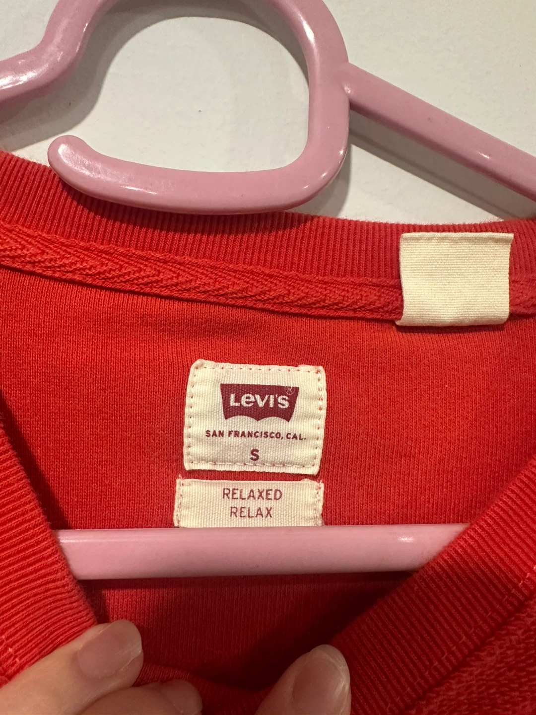 Levi's Red Relaxed Crewneck - Size S - photo 2