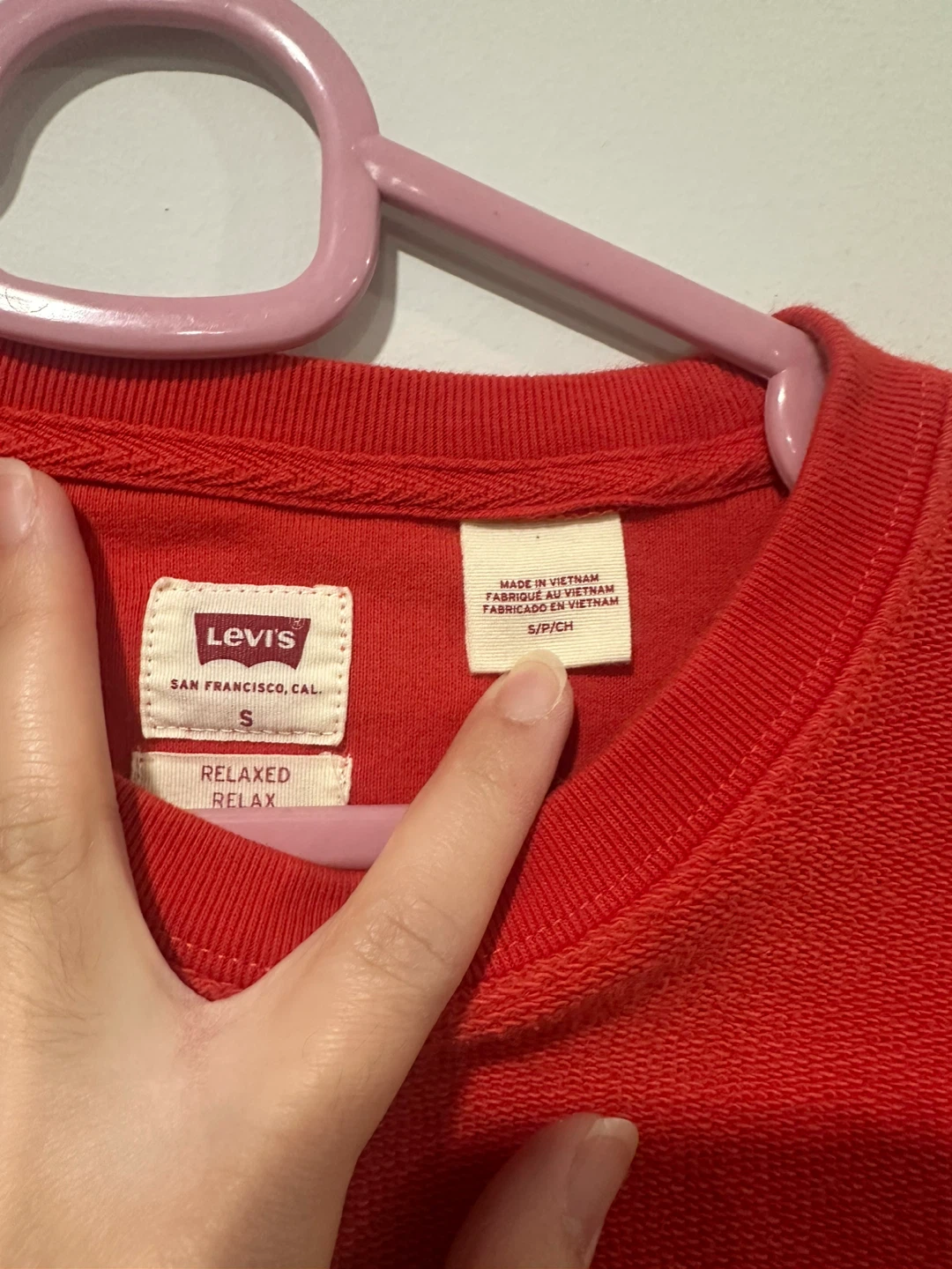 Levi's Red Relaxed Crewneck - Size S - photo 3