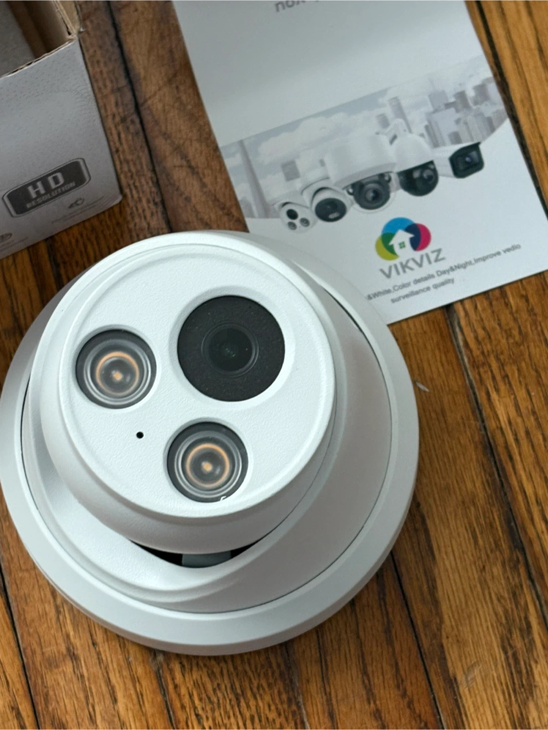 VIKYLIN 5MP PoE IP Camera - Ivory White - photo 3
