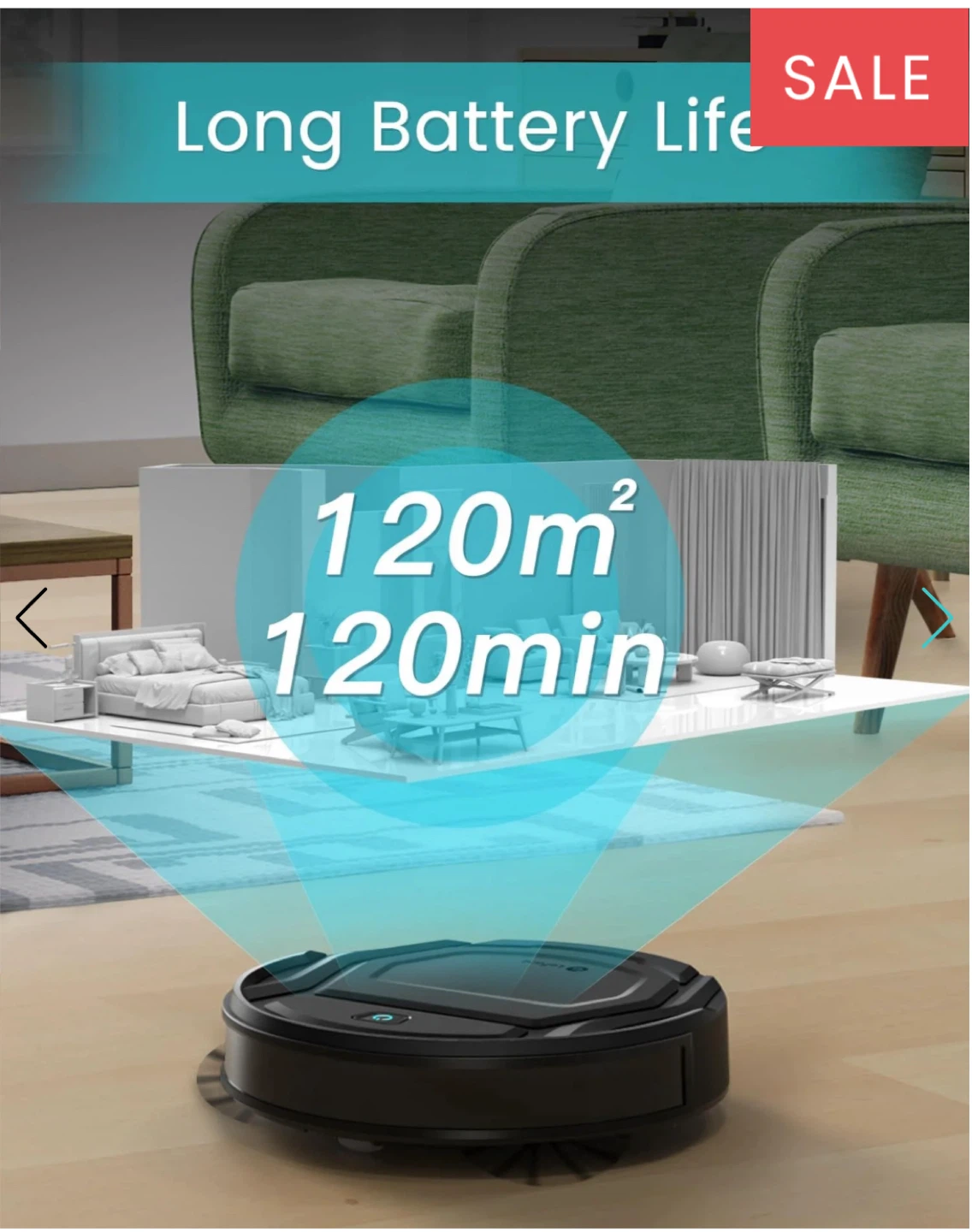 Lefant M210P Robot Vacuum - Long Battery Life - photo 4