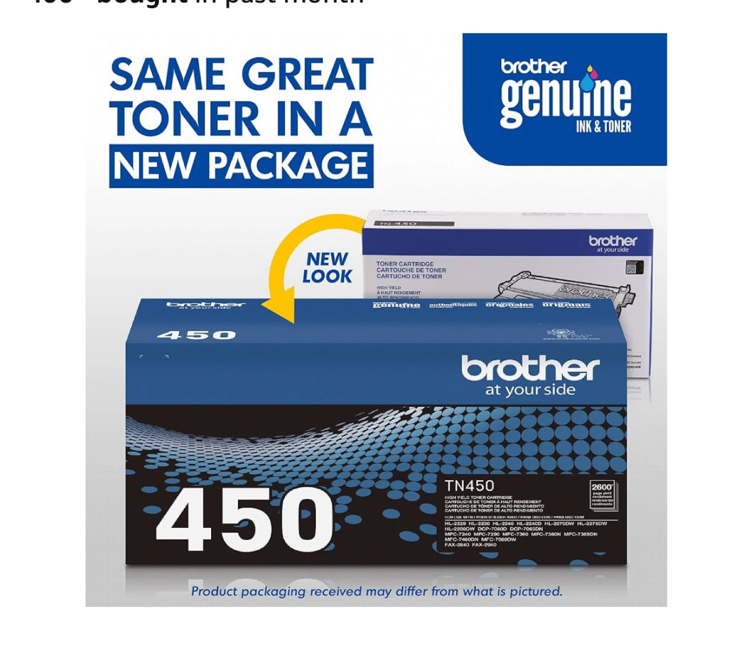 Brother TN450 High-Yield Black Toner Cartridge - photo 2
