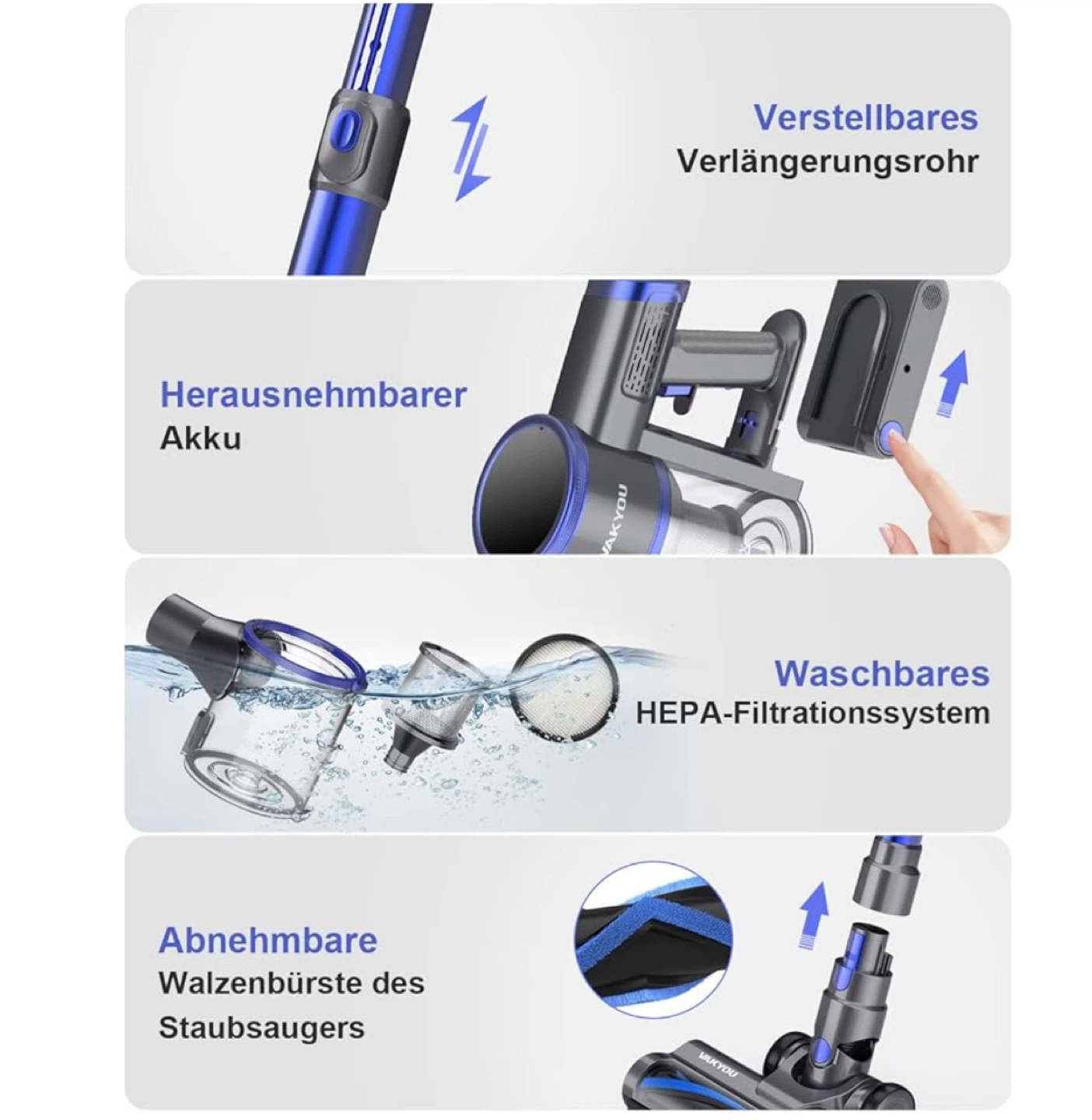 VAKYOU Cordless Vacuum Cleaner - Like New! - photo 2