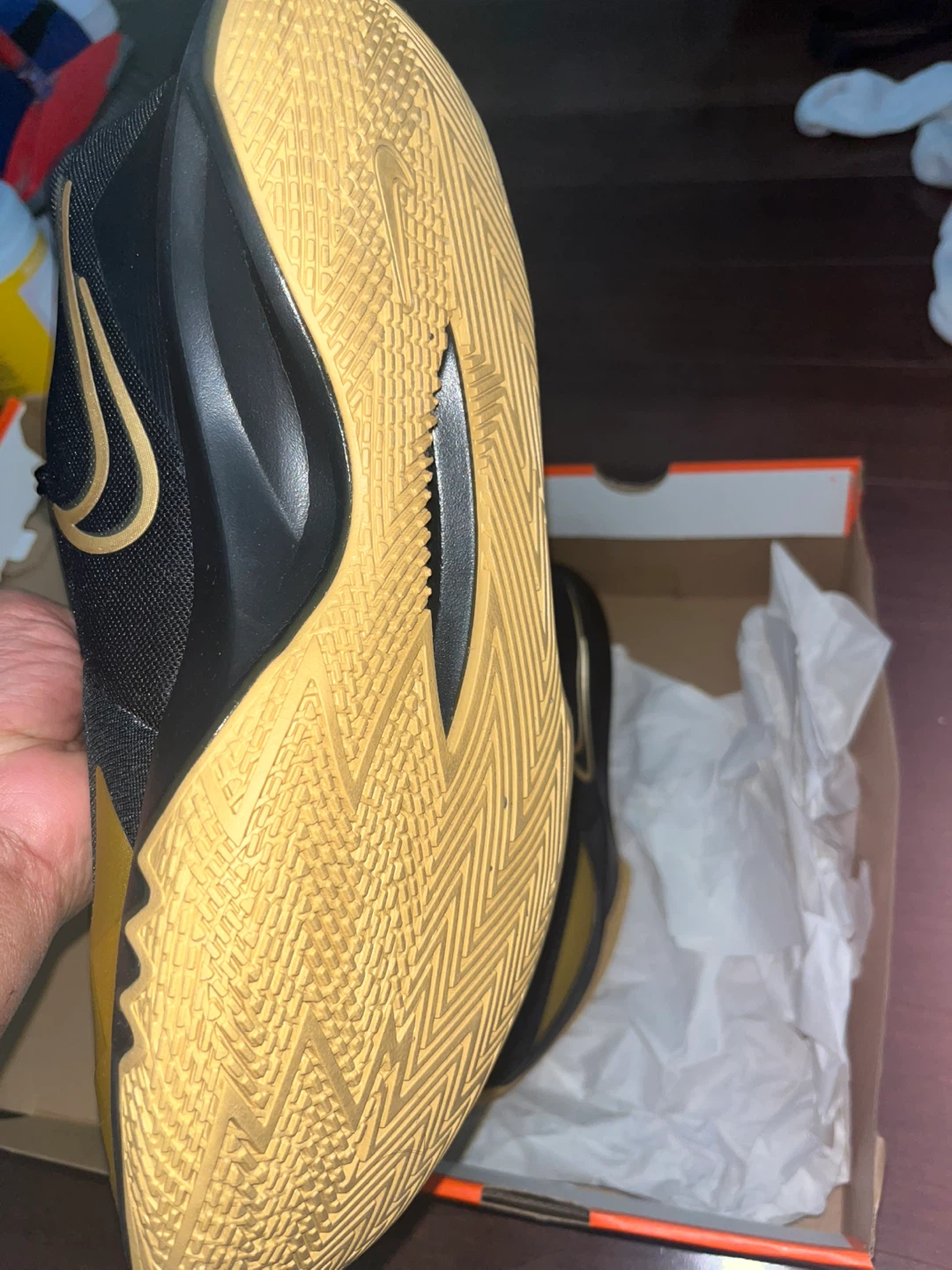 Nike Precision VI Black/Gold, Size 11 - photo 3