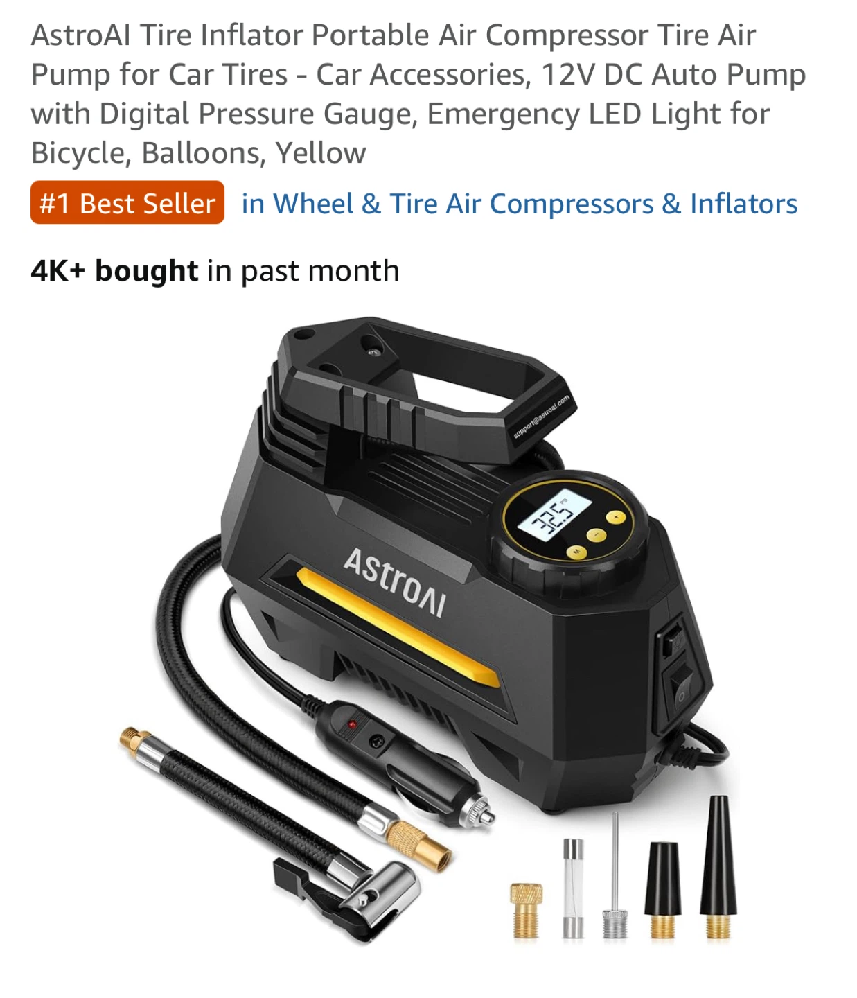 AstroAI Portable Air Compressor