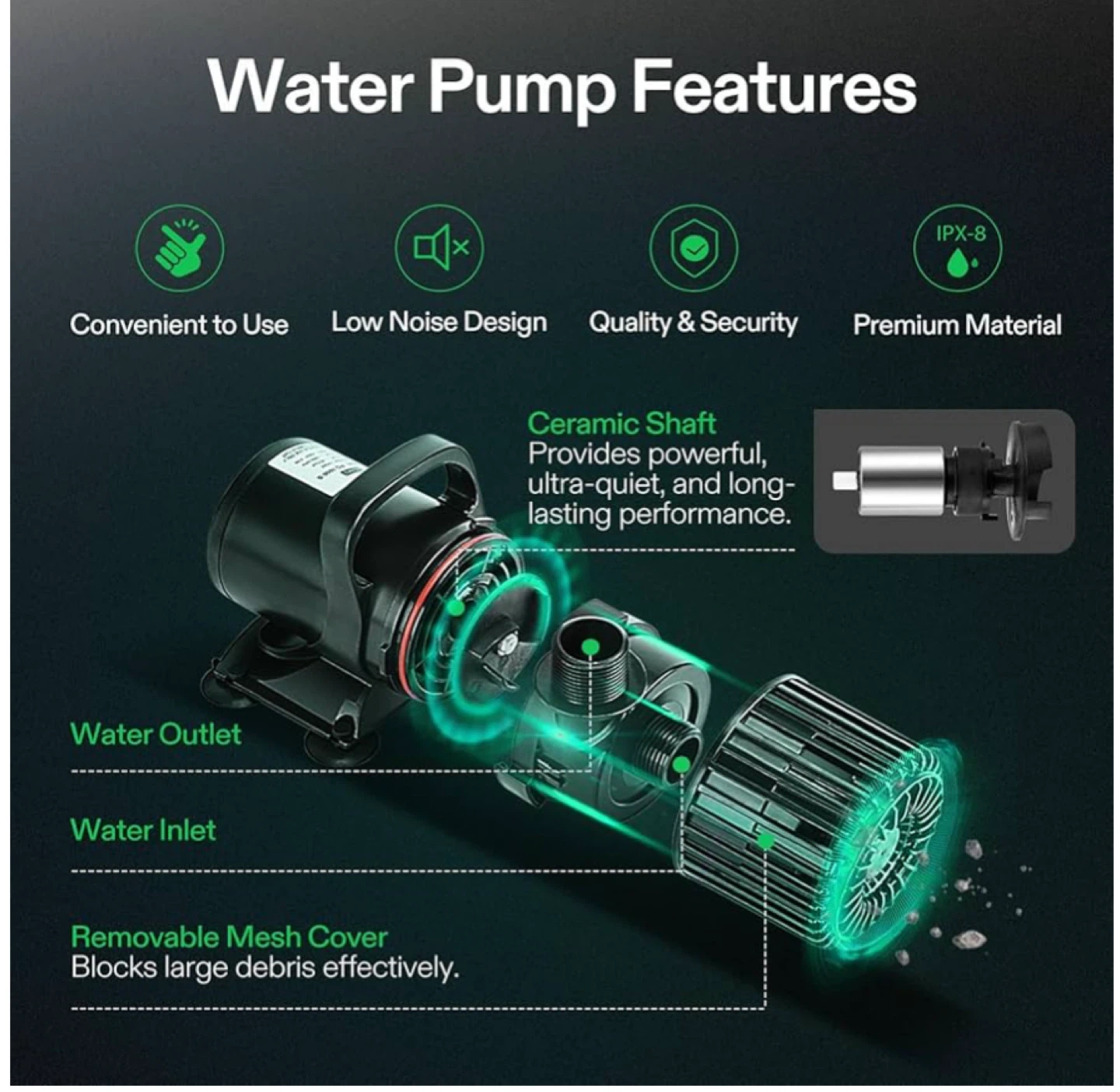 VIVOSUN 4500 GPH Submersible Water Pump - New - photo 4