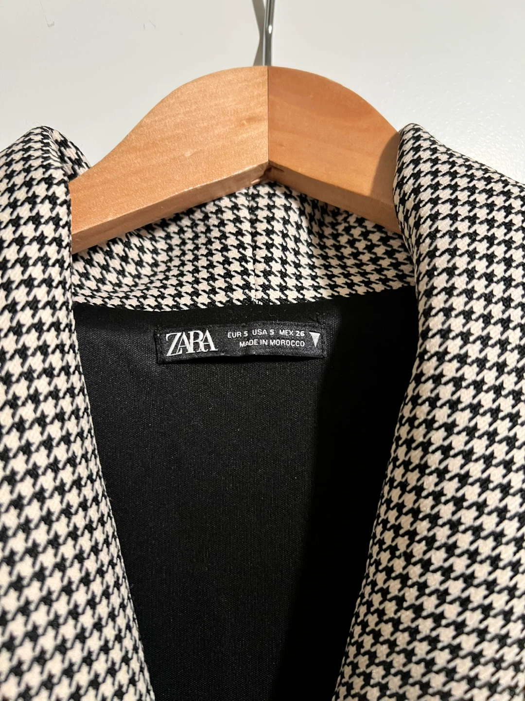 Zara Houndstooth Blazer Dress - Size S - photo 2