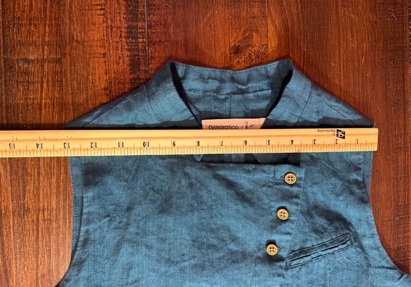 Donaratica Teal Blue Linen Dress - photo 5