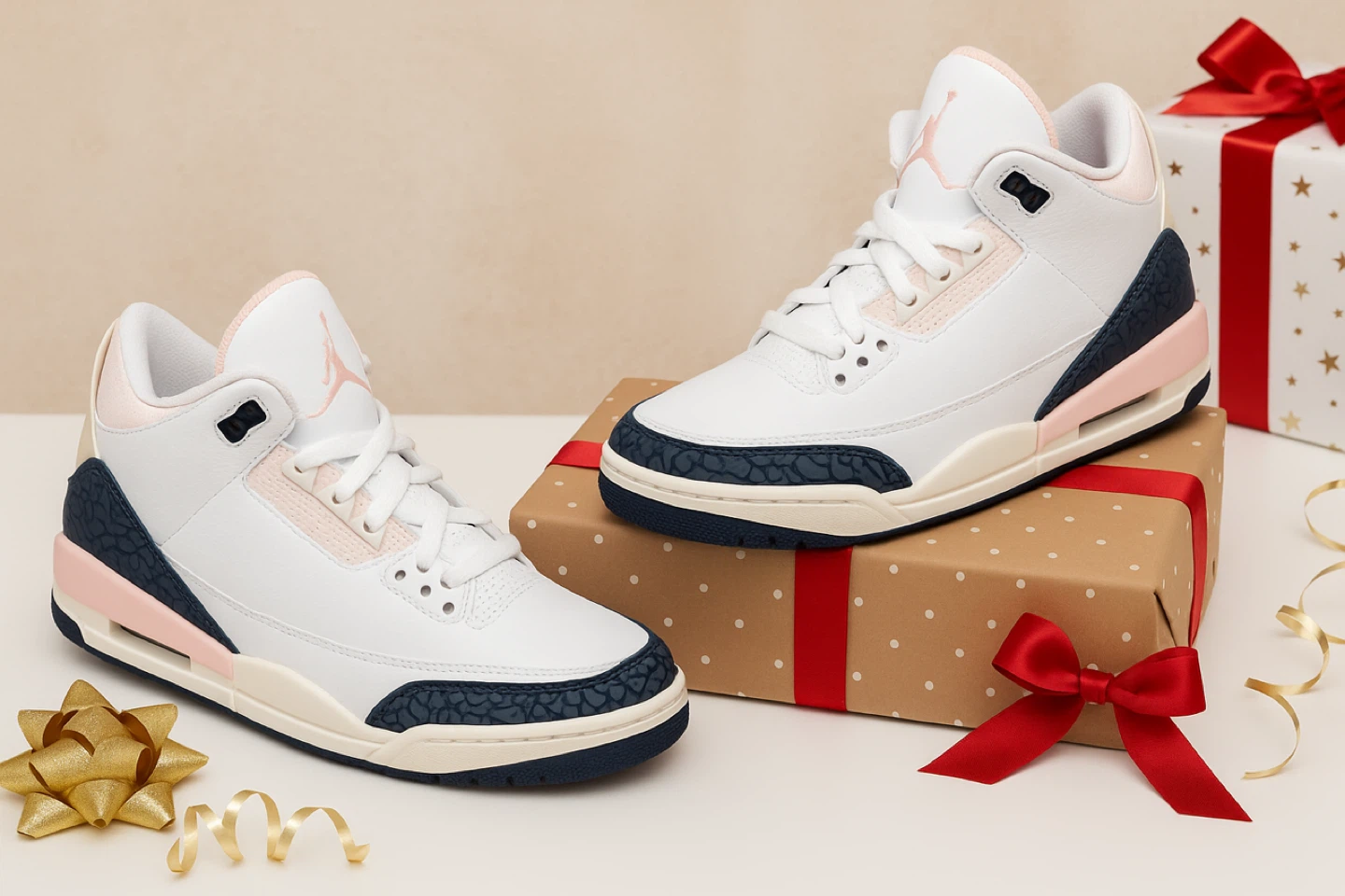 ✨ Luxury White Sneakers ✨ Air Jordan 3 Retro SP WMNS sneakers - photo 5
