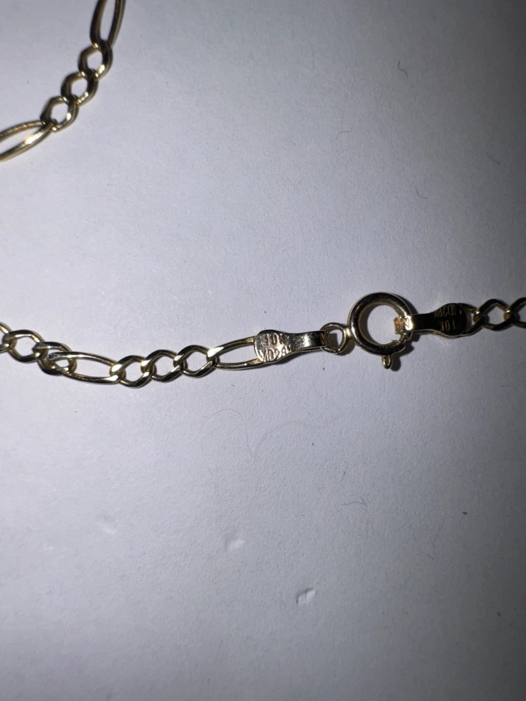Gold Figaro Chain 10k - photo 3
