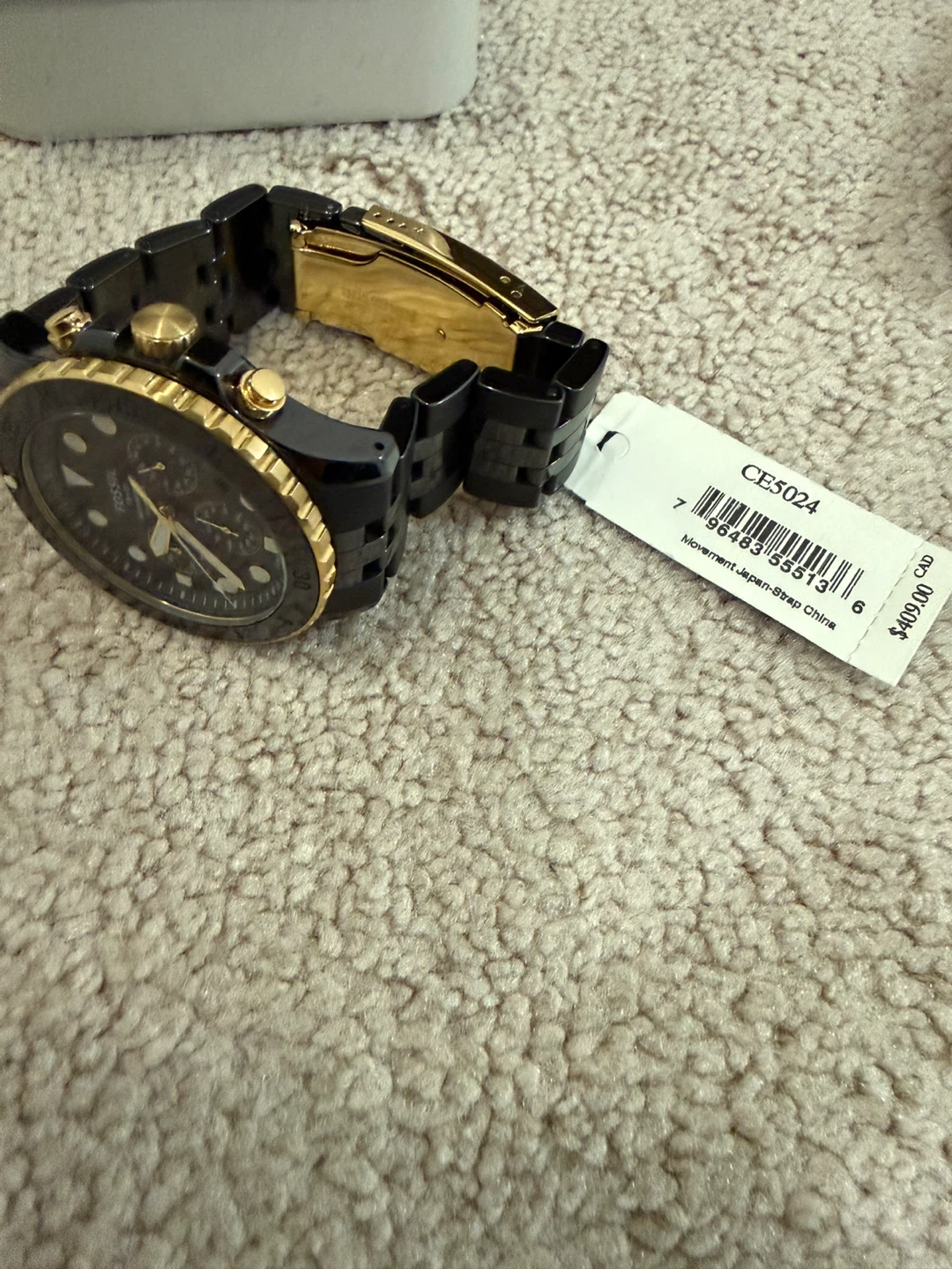 Fossil FB-01 Black & Gold Watch CE5024 - New! - photo 2