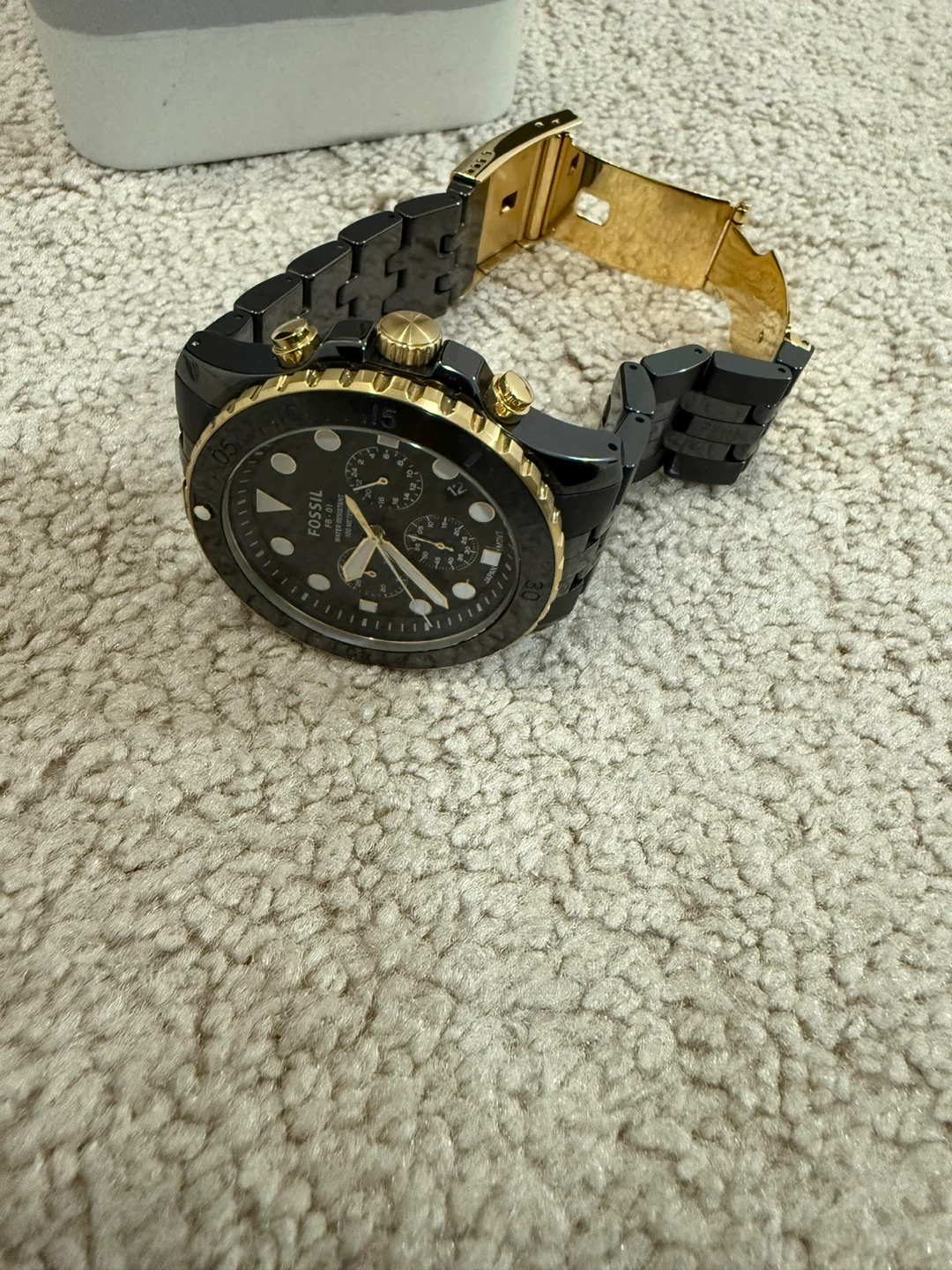 Fossil FB-01 Black & Gold Watch CE5024 - New! - photo 4