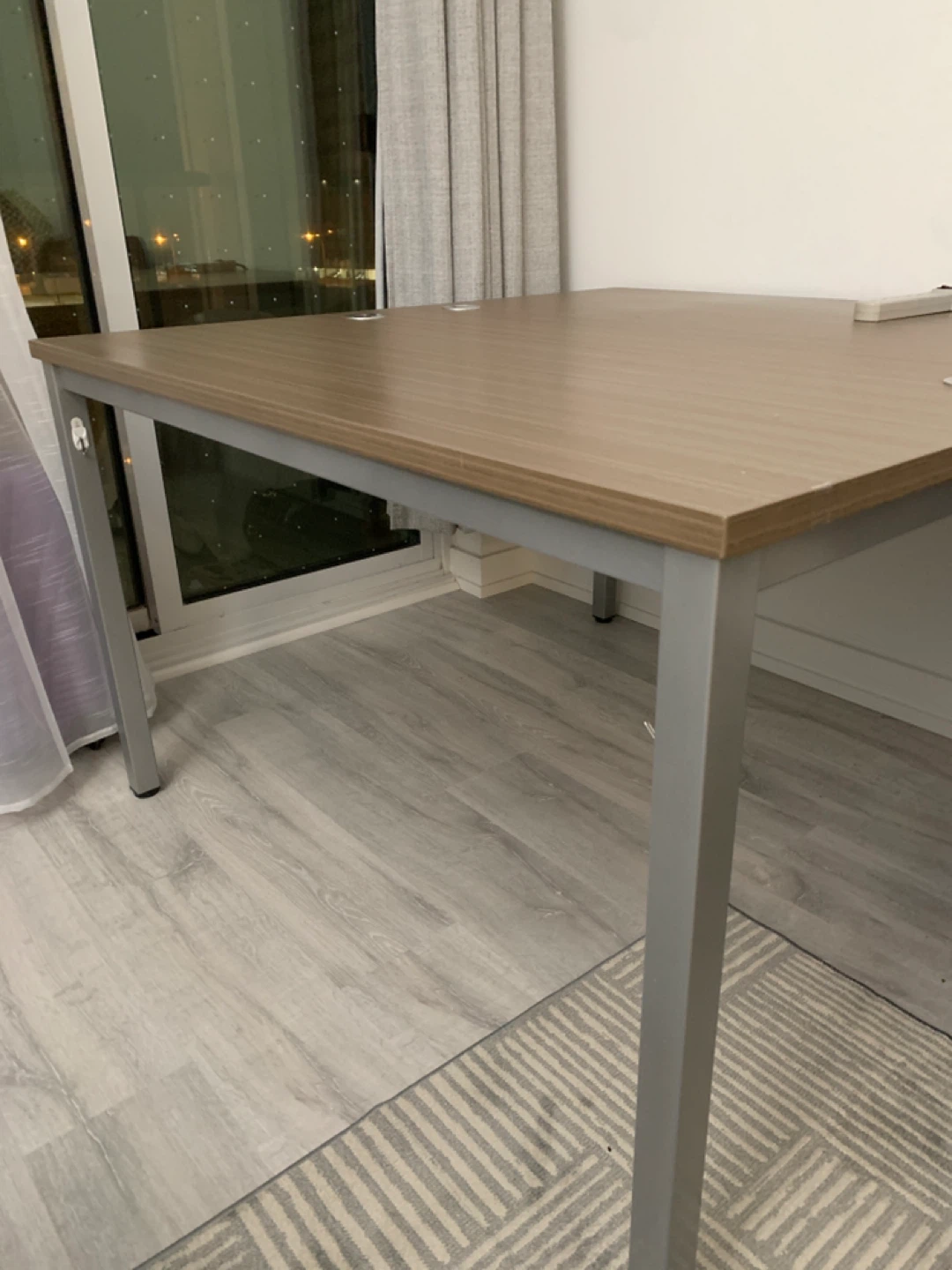 Wooden Desk with Metal Legs - photo 2