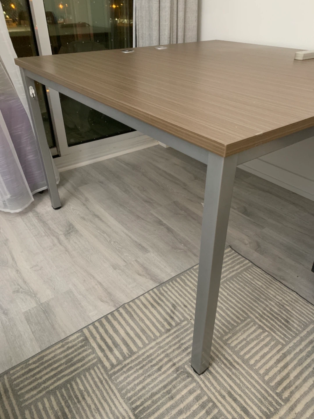 Wooden Desk with Metal Legs - photo 4