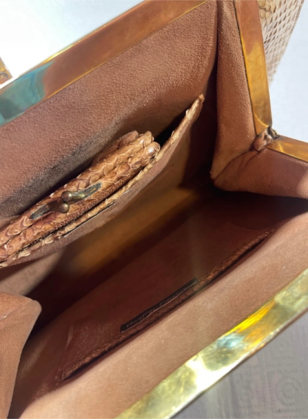 Vintage Snakeskin Handbag Made in Argentina - photo 4