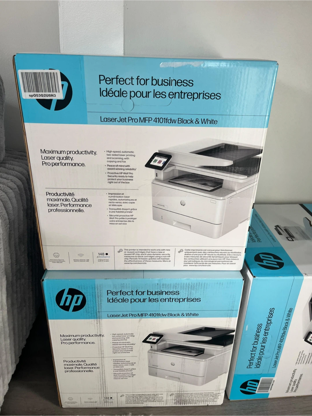 HP LaserJet Pro MFP 4101fdw Black & White Printer - New! - photo 2