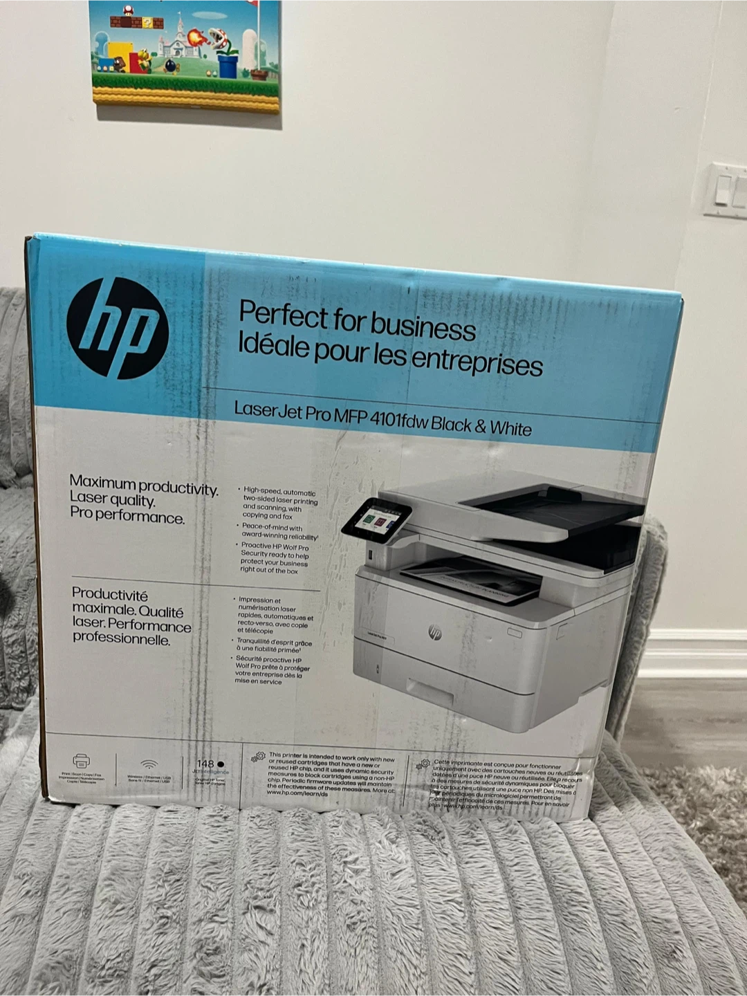 HP LaserJet Pro MFP 4101fdw Black & White Printer - New! - photo 3