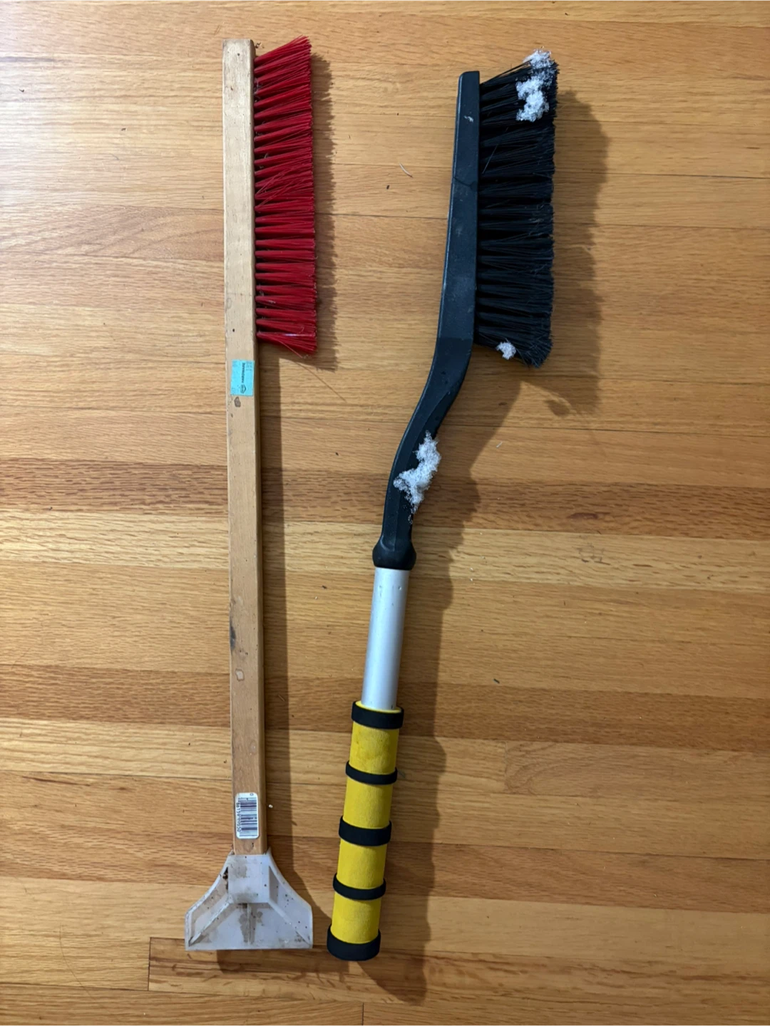 Two Used Snow Brushes