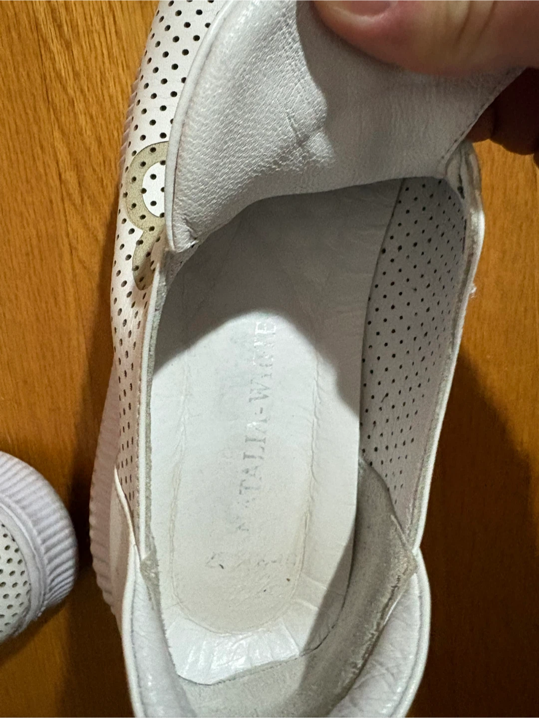 Natalia White White Leather Sneakers - Size 37 - photo 5