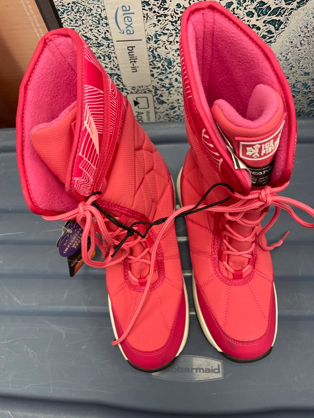 Ice Fields Pink Winter Boots - Size 5