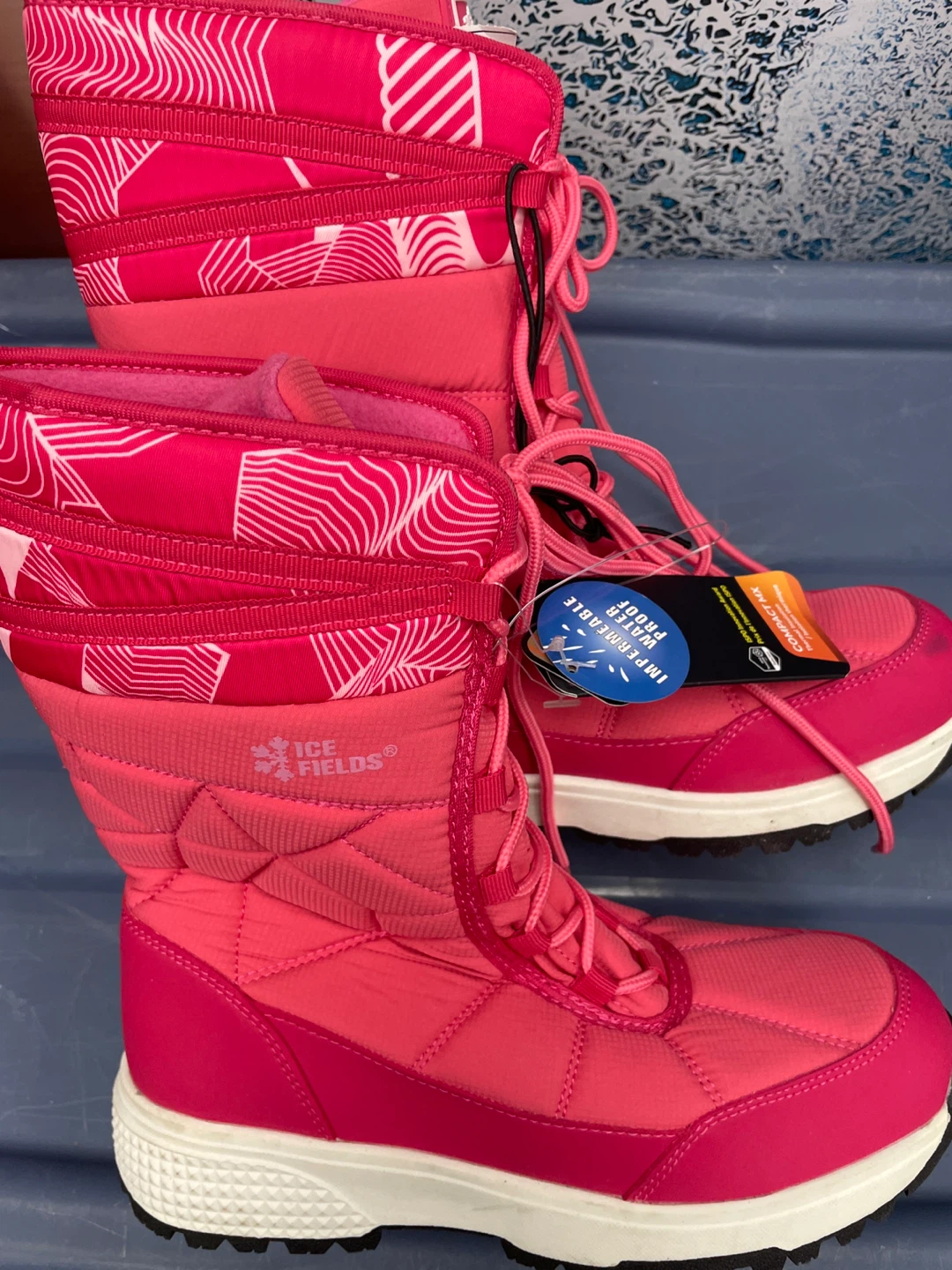 Ice Fields Pink Winter Boots - Size 5 - photo 2