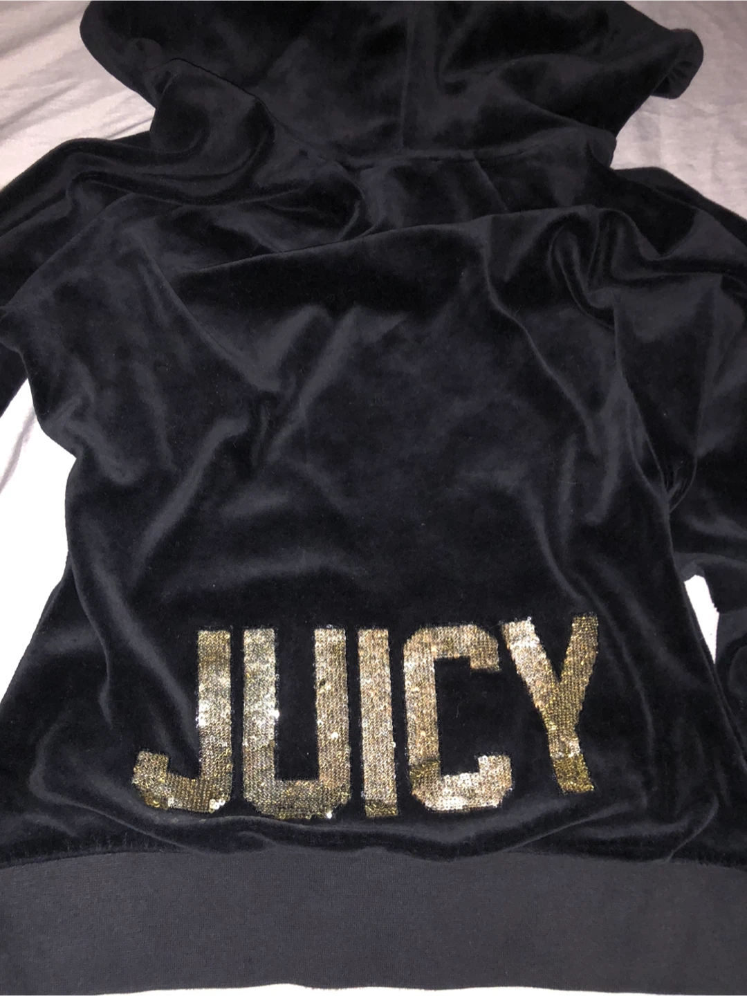 Juicy Couture Black Velour Hoodie