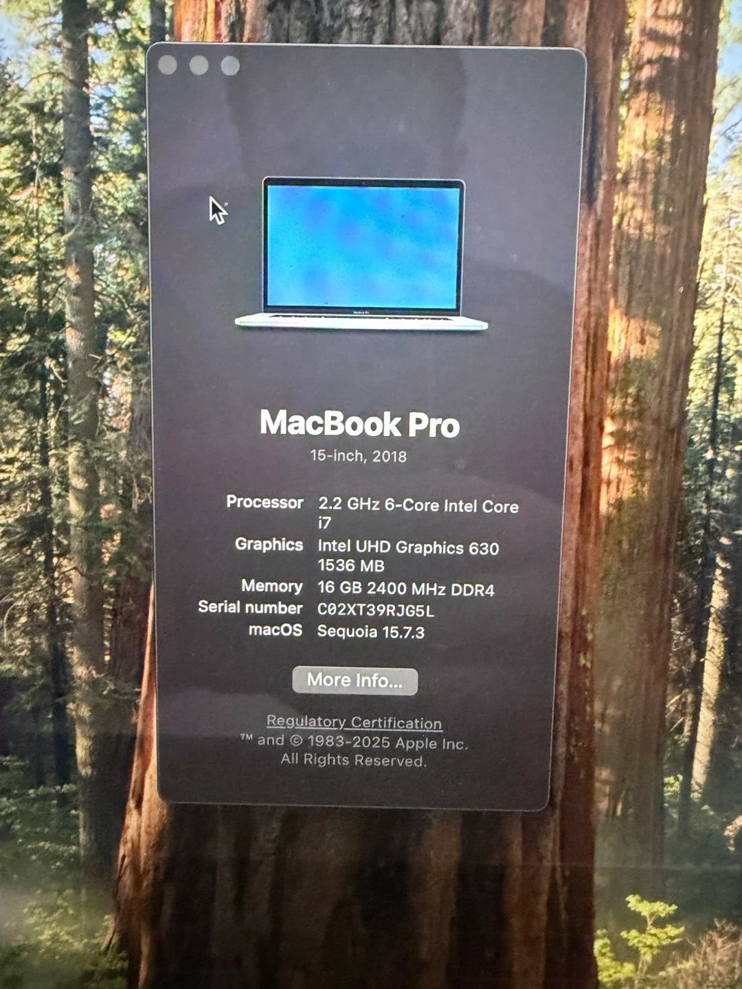 MacBook Pro 15-inch, 2018 - photo 3