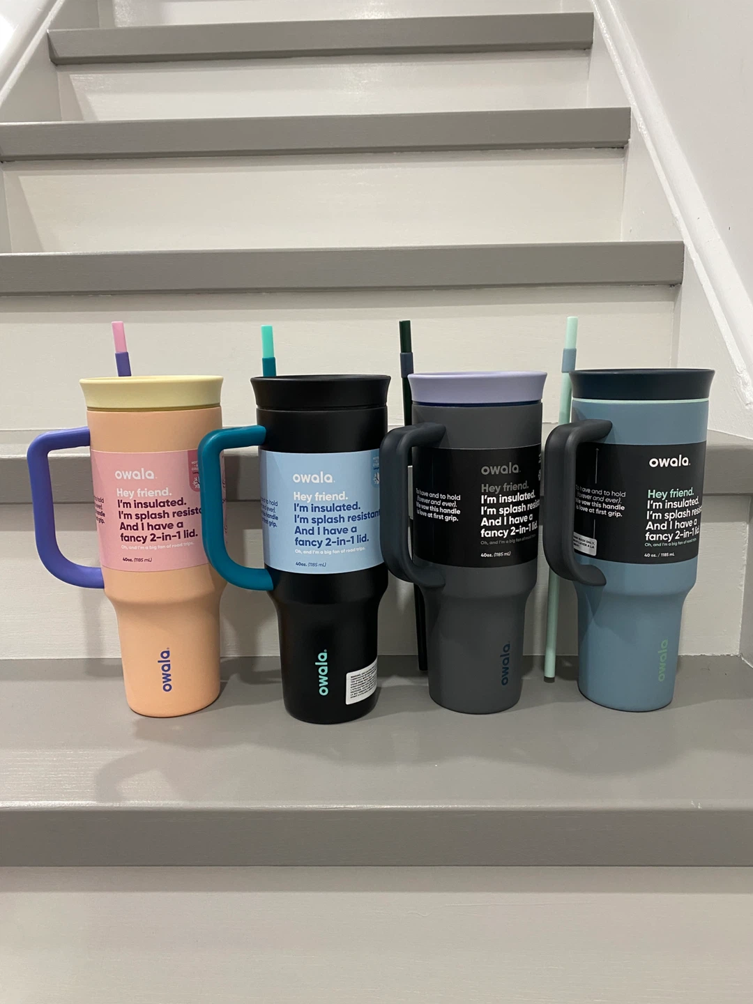 $25 each Owala 40oz Insulated Tumblers