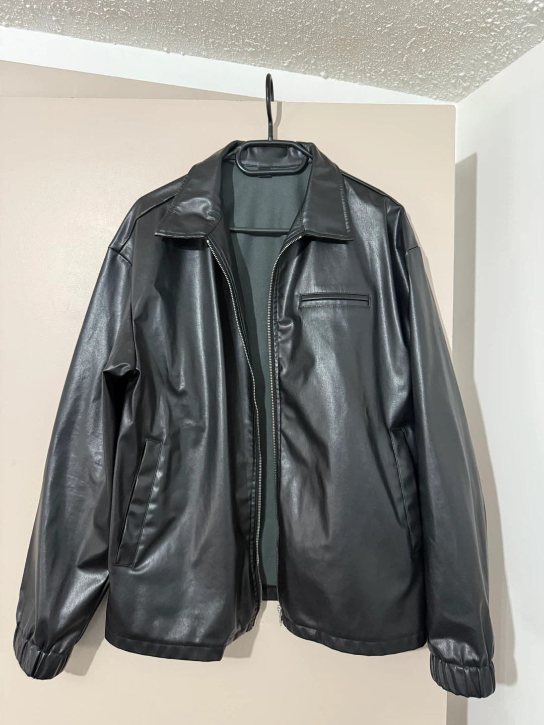 Black Faux Leather Jacket