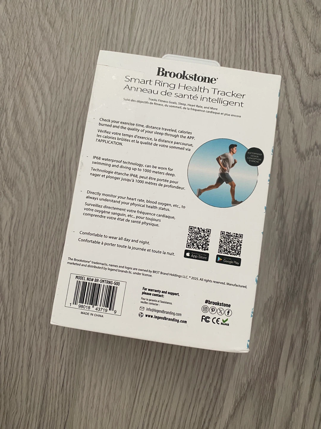 Brookstone Smart Ring Health Tracker - Size 9 - photo 2