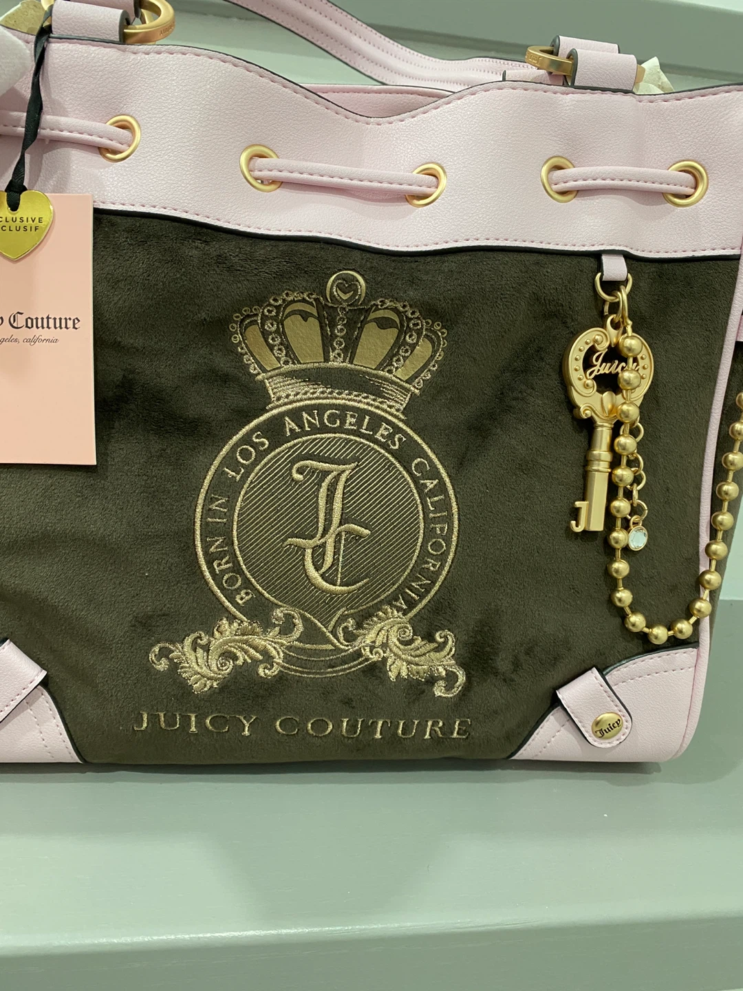 Juicy Couture  brown & Pink Bucket Bag - photo 2
