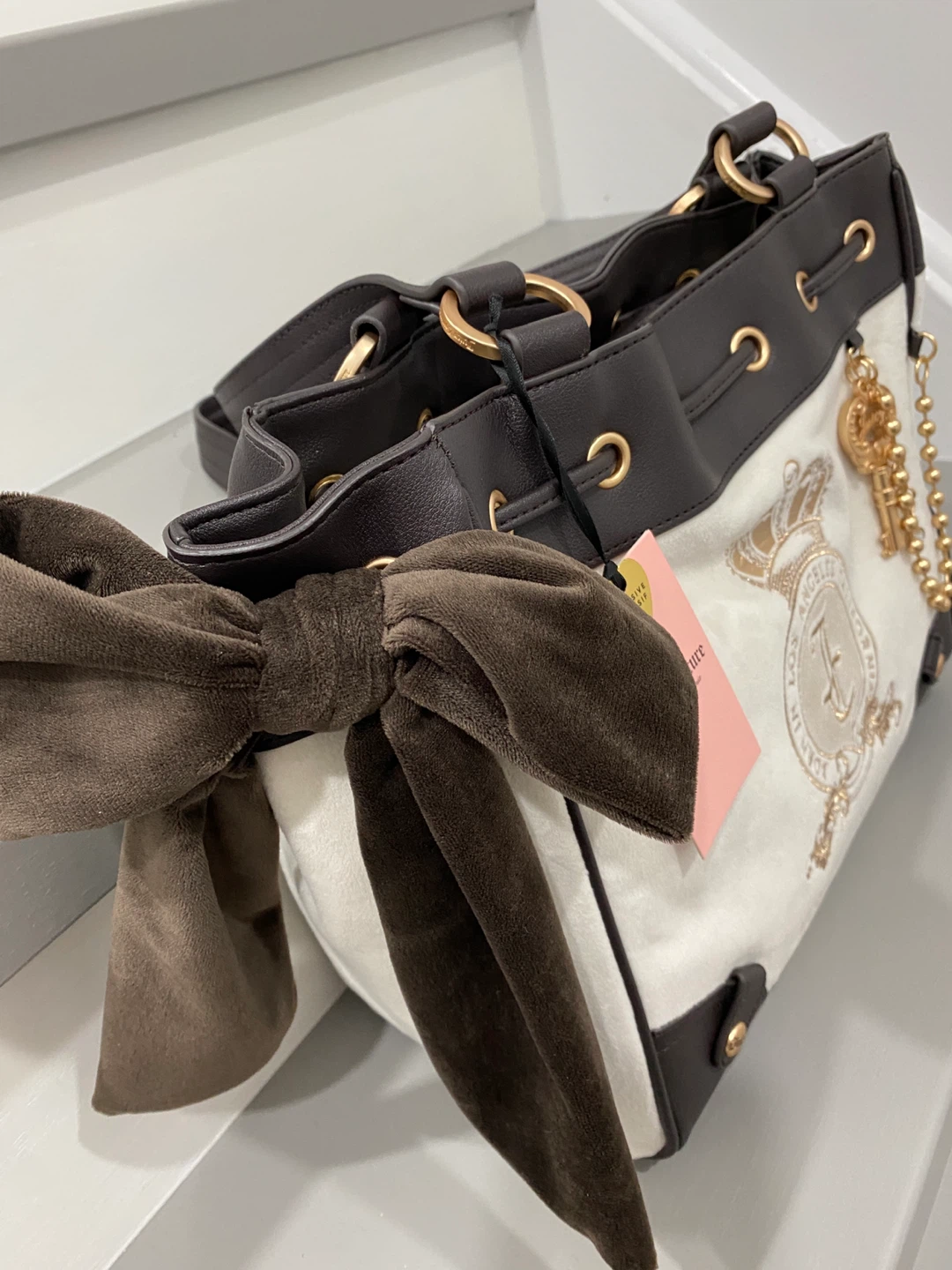 Juicy Couture White & Brown Handbag - photo 4