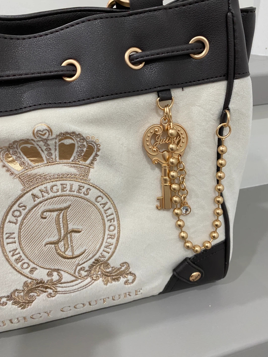 Juicy Couture White & Brown Handbag - photo 2