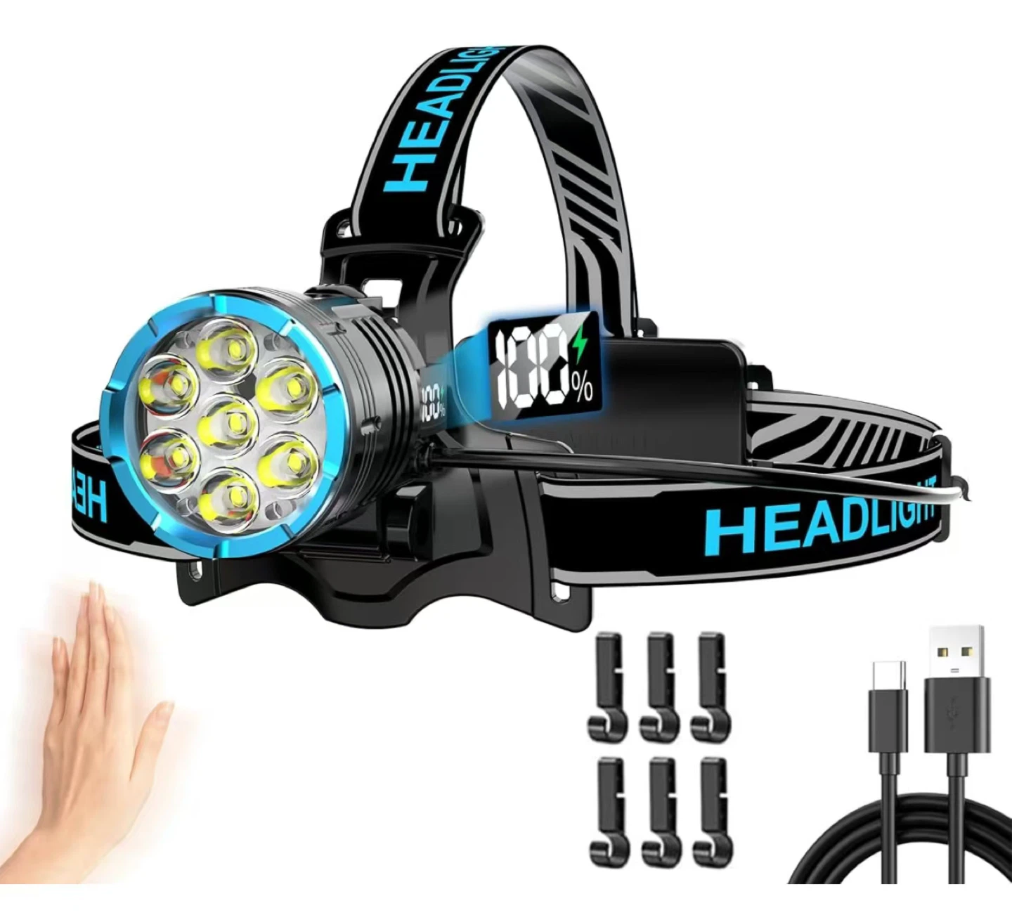 LED Headlamp - Lightweight & Waterproof