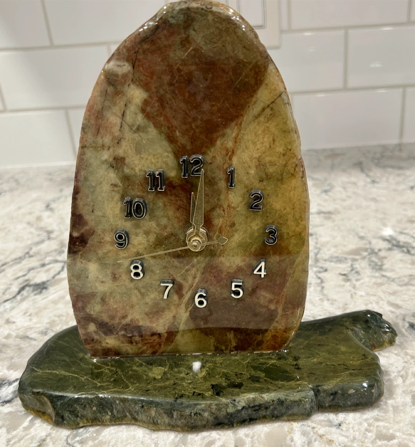 The Happy Prospector BC Jade Mantle Clock