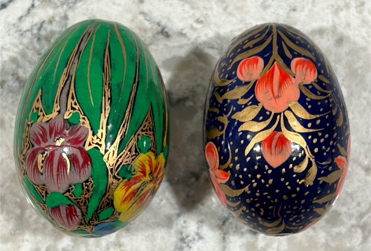 Decorative Floral Painted Eggs