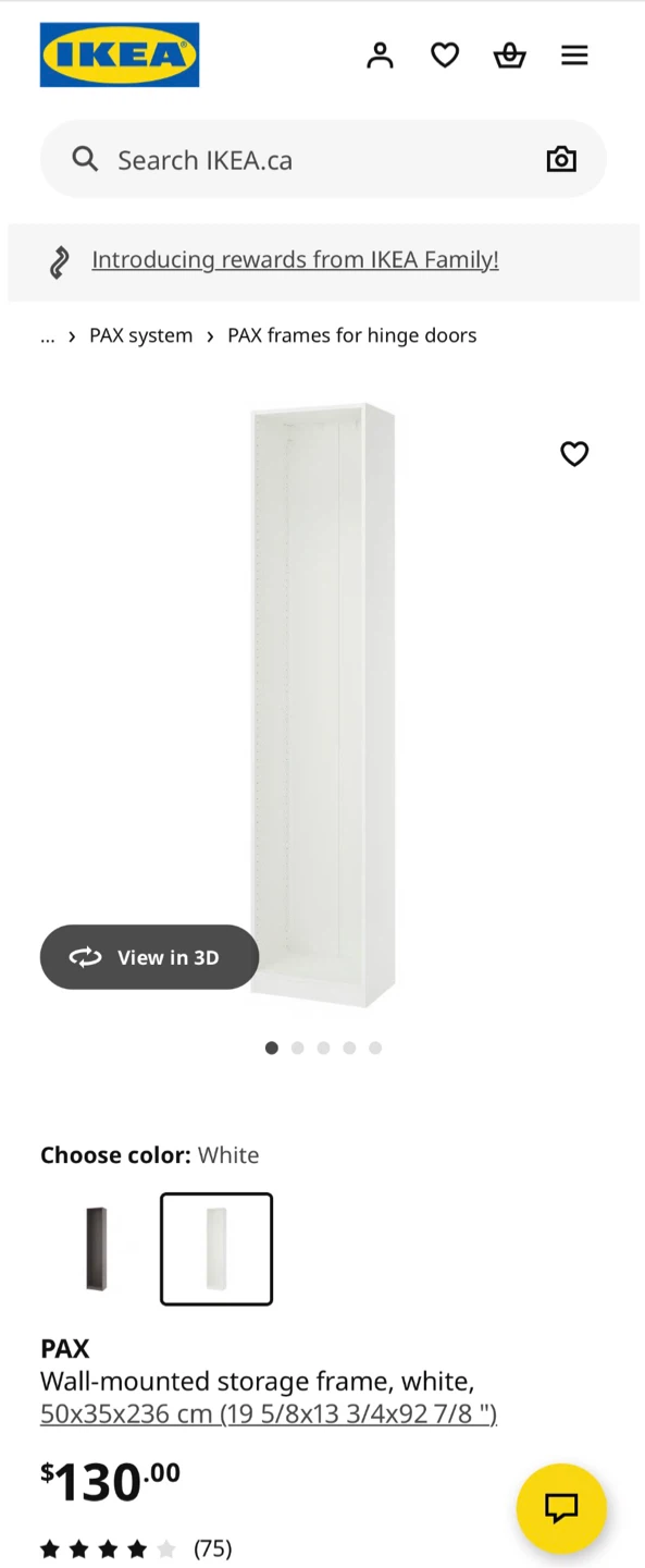IKEA PAX Wardrobe with FORSAND Doors - White - photo 3