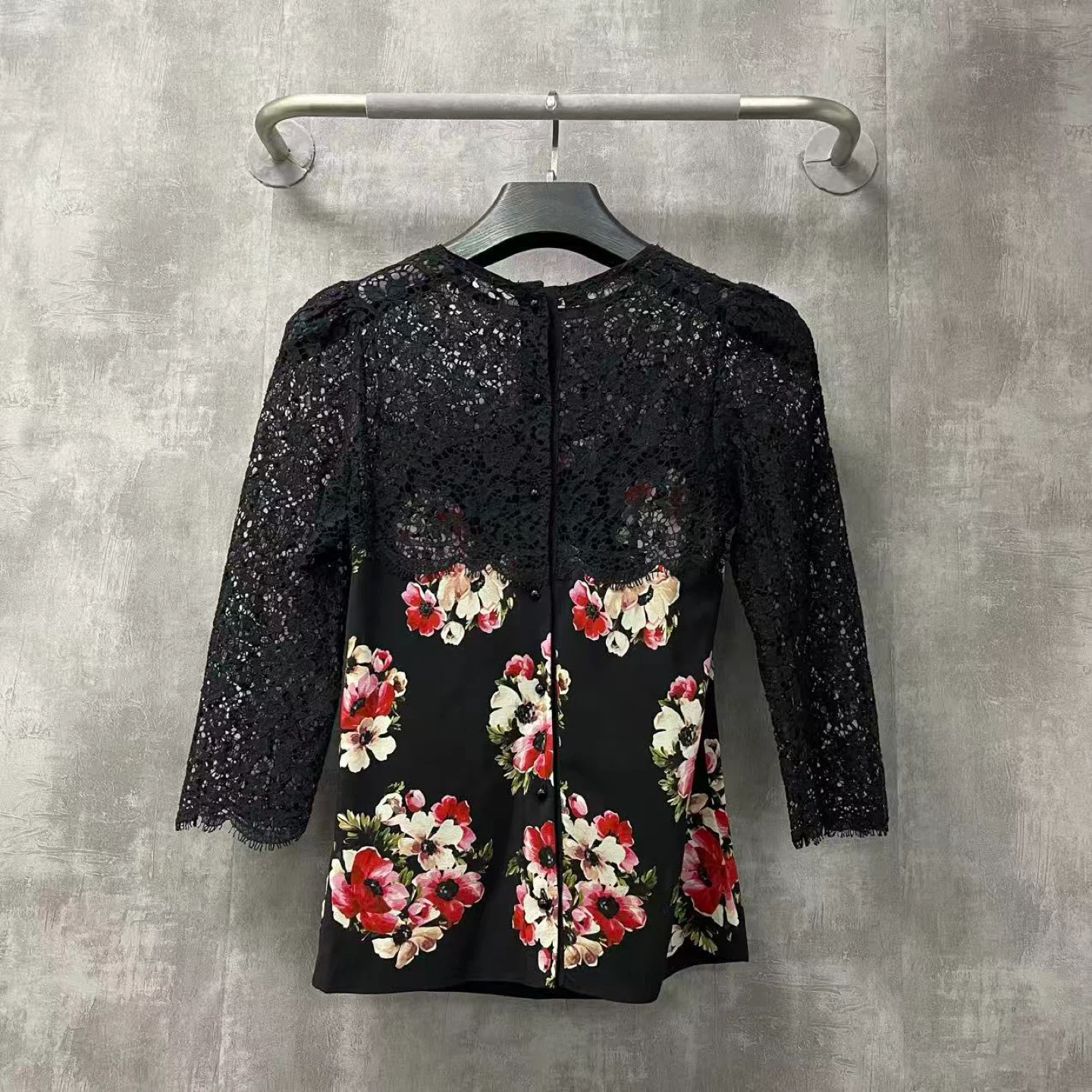 Dolce & Gabbana Floral Print Lace Top - photo 3